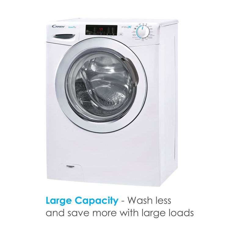 Candy 10kg Freestanding Washing Machine and 9kg Freestanding Condenser Tumble Dryer - White