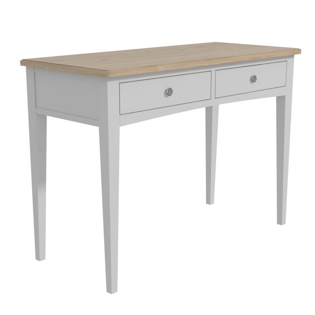 Darley Two Tone TV Unit in Solid Oak and Light Grey - TV's up to 53"