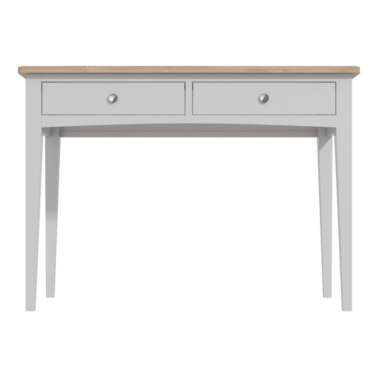 Darley Two Tone TV Unit in Solid Oak and Light Grey - TV's up to 53"