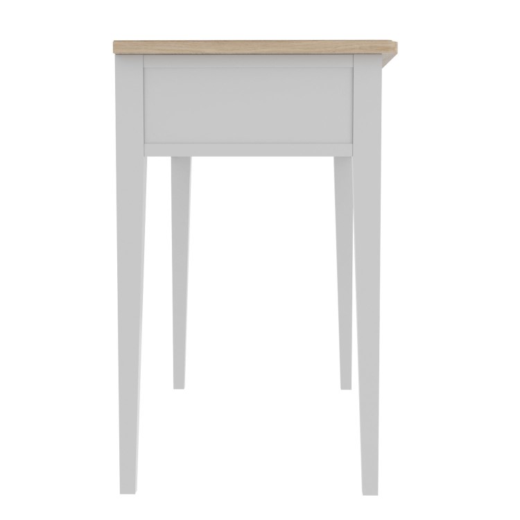 Darley Two Tone TV Unit in Solid Oak and Light Grey - TV's up to 53"