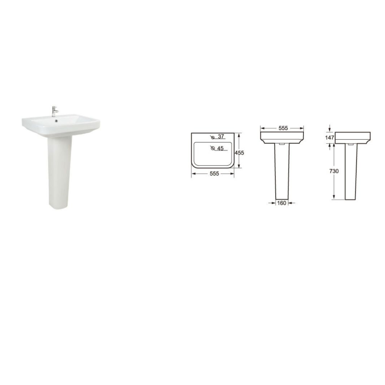 Step Toilet & Basin Bathroom Suite