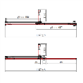 Chrome 8mm Glass Rectangular Frameless Sliding Shower Enclosure 1200x900mm - Denver