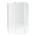 Chrome 8mm Glass Rectangular Frameless Sliding Shower Enclosure 1200x900mm - Denver