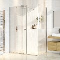 Chrome 8mm Glass Rectangular Frameless Sliding Shower Enclosure 1200x900mm - Denver