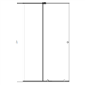 Chrome 8mm Glass Rectangular Frameless Sliding Shower Enclosure 1200x900mm - Denver