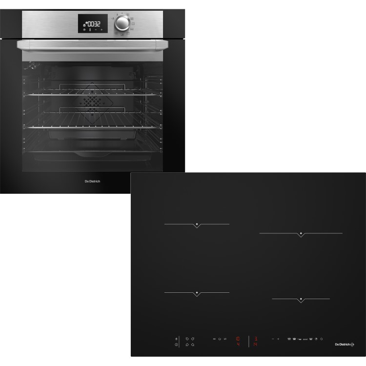 De Dietrich 73L Pyrolytic Single Oven & 65cm 4 Zone Induction Hob Bundle