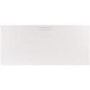 1200x800mm Low Profile Rectangular Low Profile Shower Tray 25mm with Waste - White Stone Resin - Helsinki