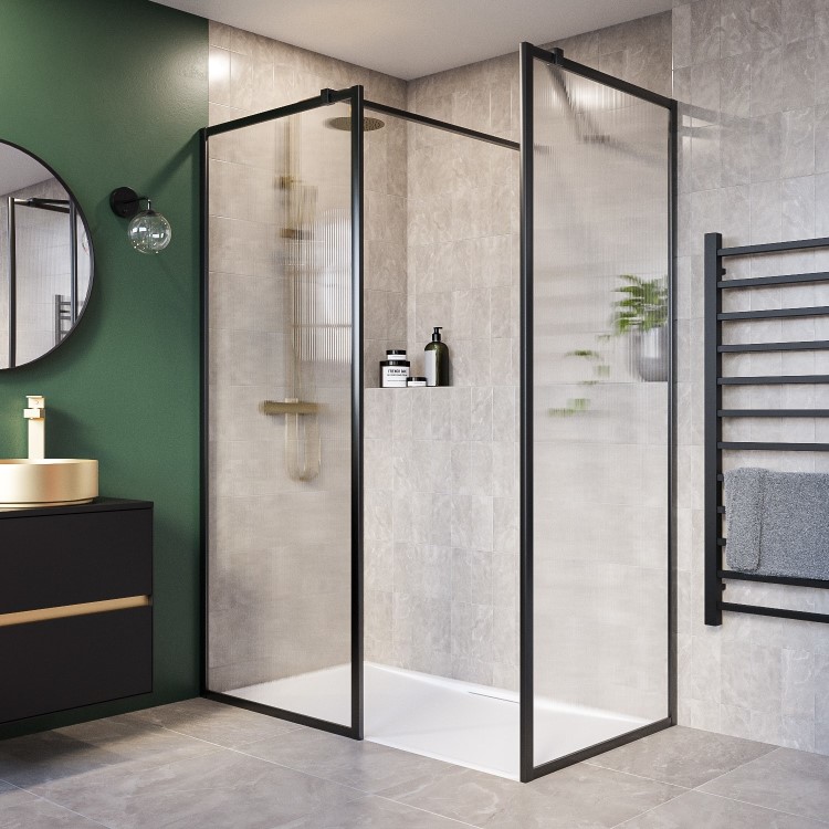 1200x800mm Low Profile Rectangular Low Profile Shower Tray 25mm with Waste - White Stone Resin - Helsinki