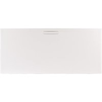 1400x800mm Low Profile Rectangular Shower Tray with Waste - White Stone Resin - Helsinki
