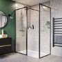 1400x800mm Low Profile Rectangular Shower Tray with Waste - White Stone Resin - Helsinki
