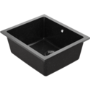 Single Bowl Black Inset Granite Composite Kitchen Sink with Waste Kit - Enza Eden