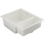1.5 Bowl White Inset Granite Composite Kitchen Sink with Waste Kit - Enza Eden