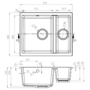 1.5 Bowl White Inset Granite Composite Kitchen Sink with Waste Kit - Enza Eden