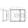 1.5 Bowl White Inset Granite Composite Kitchen Sink with Waste Kit - Enza Eden