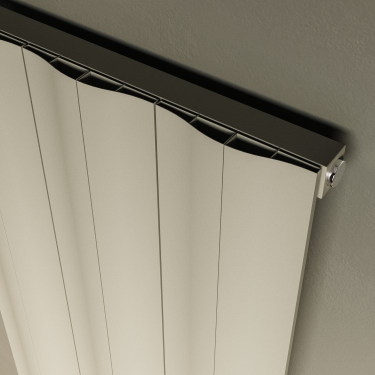 ALMOST PERFECT - Vertical Beige Wave Radiator 1600x486mm -Elbrus