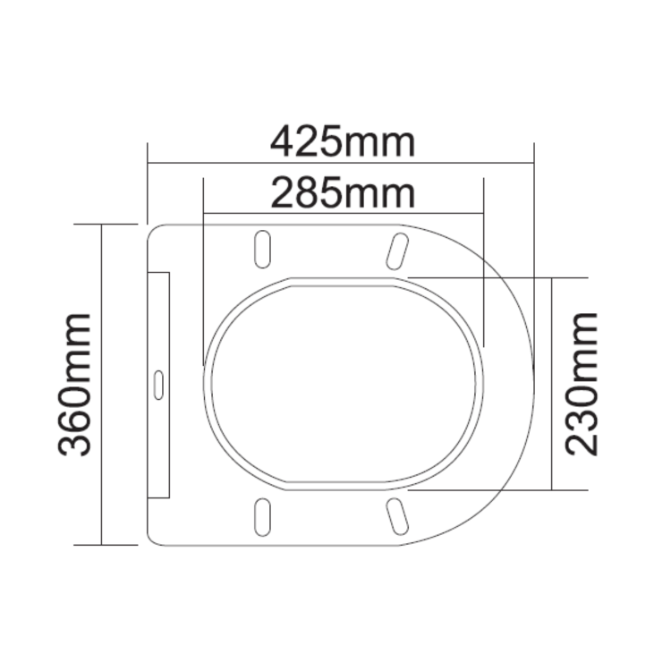 ONLY OPENED - White Round Soft Close Toilet Seat with Quick Release - Roma