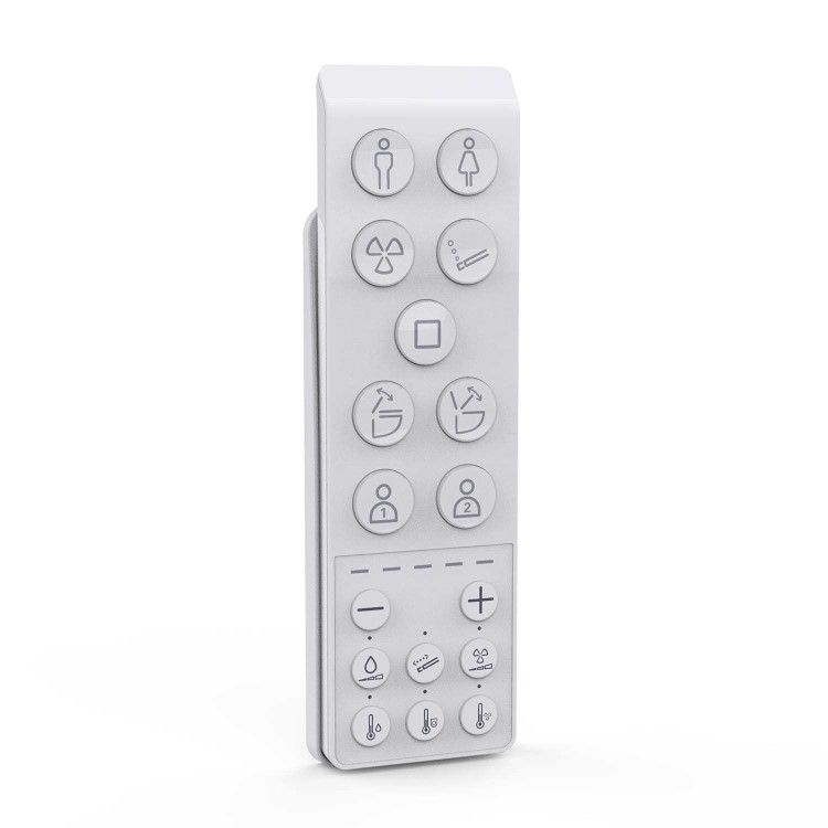 Wall Hung Smart Bidet Japanese Toilet with Heated Seat & Gunmtal Pneumatic Flush Plate, 820mm Frame & Cistern - Purificare