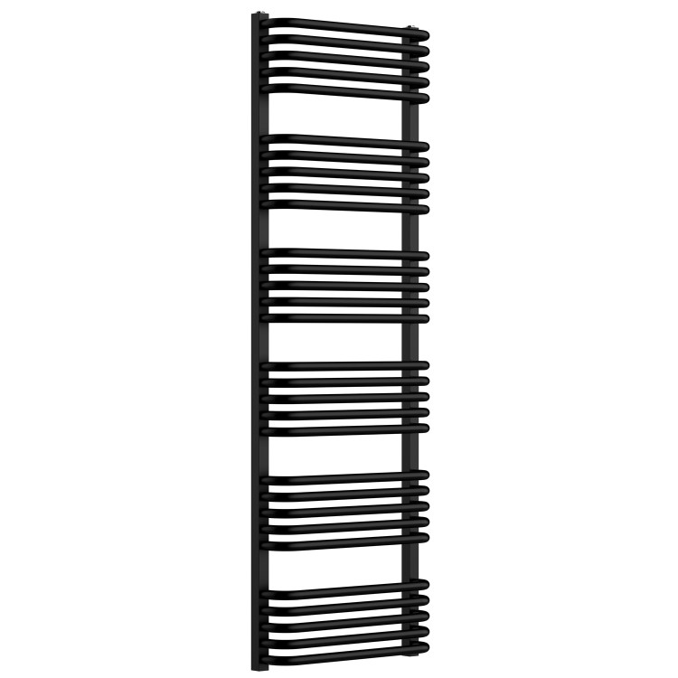 Black Curved Towel Radiator 1550 x 500mm – Ember