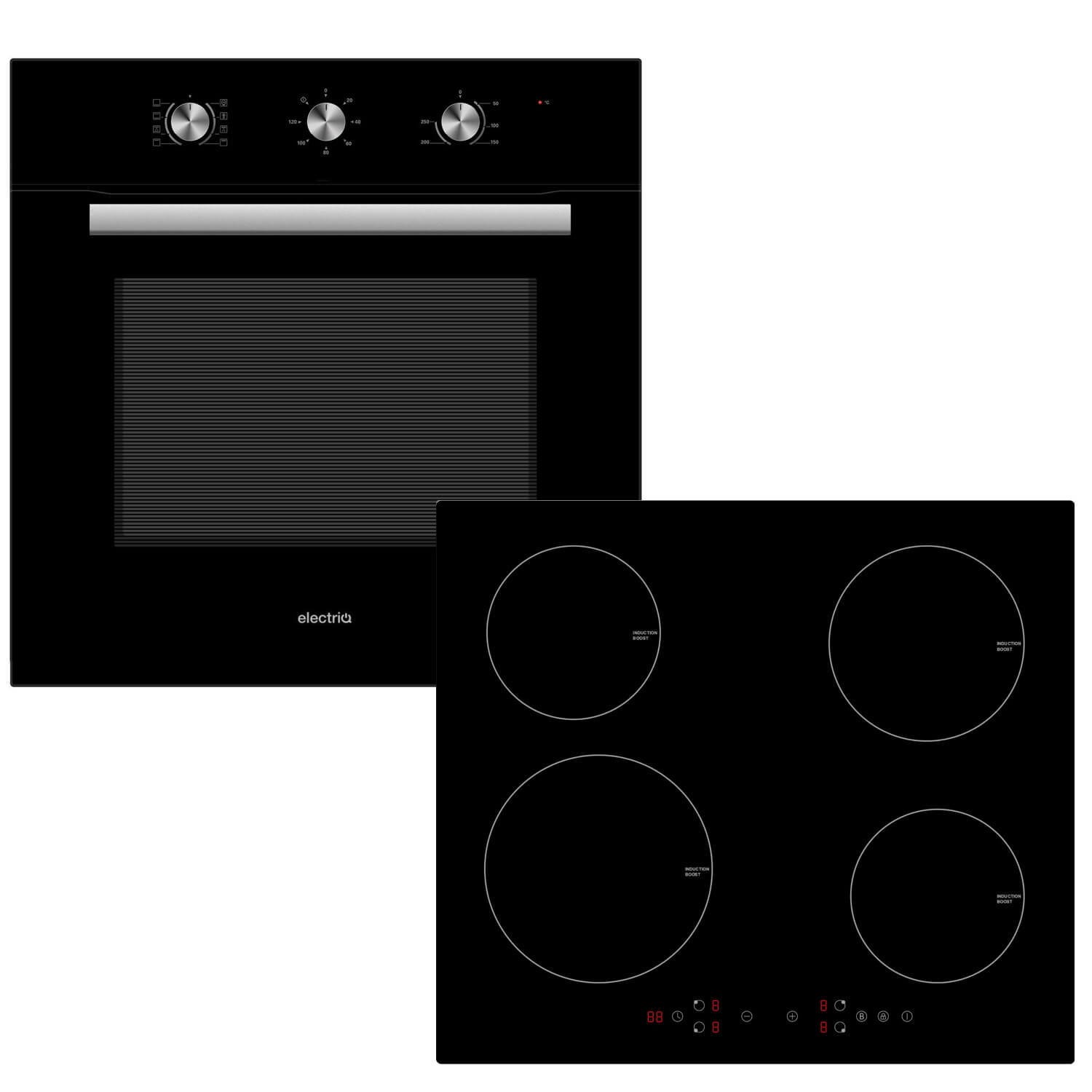 electriQ Plug In Electric Oven and Induction Hob Pack Appliances Direct