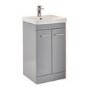 600mm Light Grey Freestanding Vanity Unit with Basin - Camborne