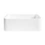 560mm Wood Effect Wall Hung Floating Vanity Shelf and White Basin - Evora