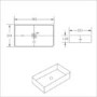 Matt Pink Rectangular Countertop Basin - Vida