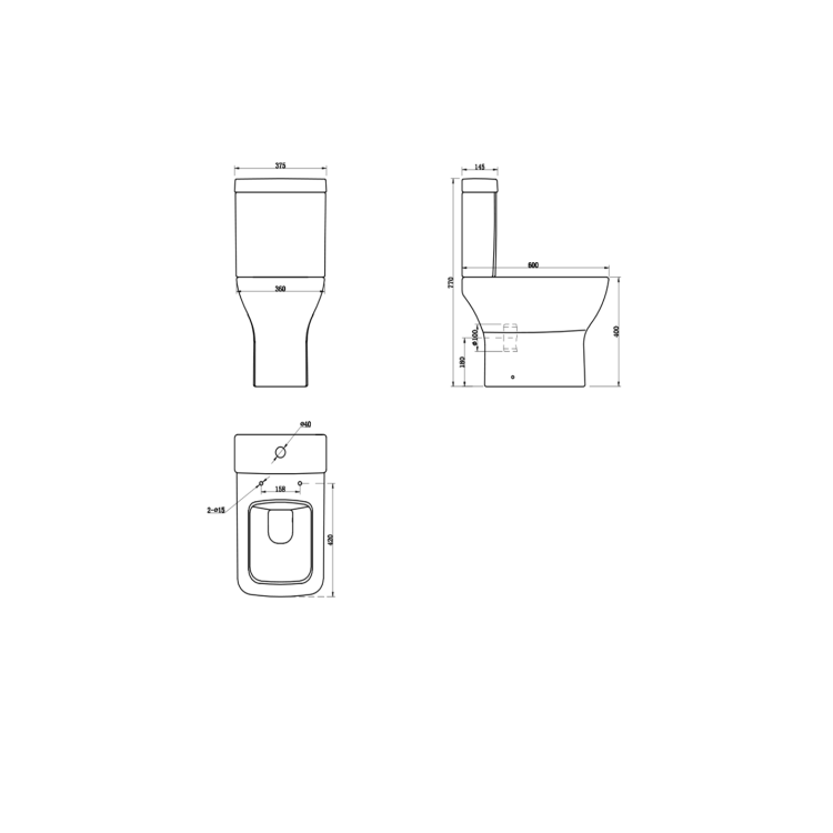Lavender Toilet & Basin Bathroom Suite