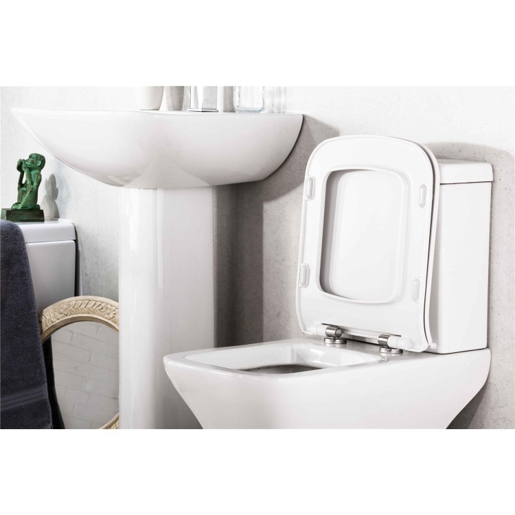 Lavender Toilet & Basin Bathroom Suite