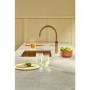Quooker Fusion Tap Round Patinated Brass + Pro3 3L Boiling Water Tank