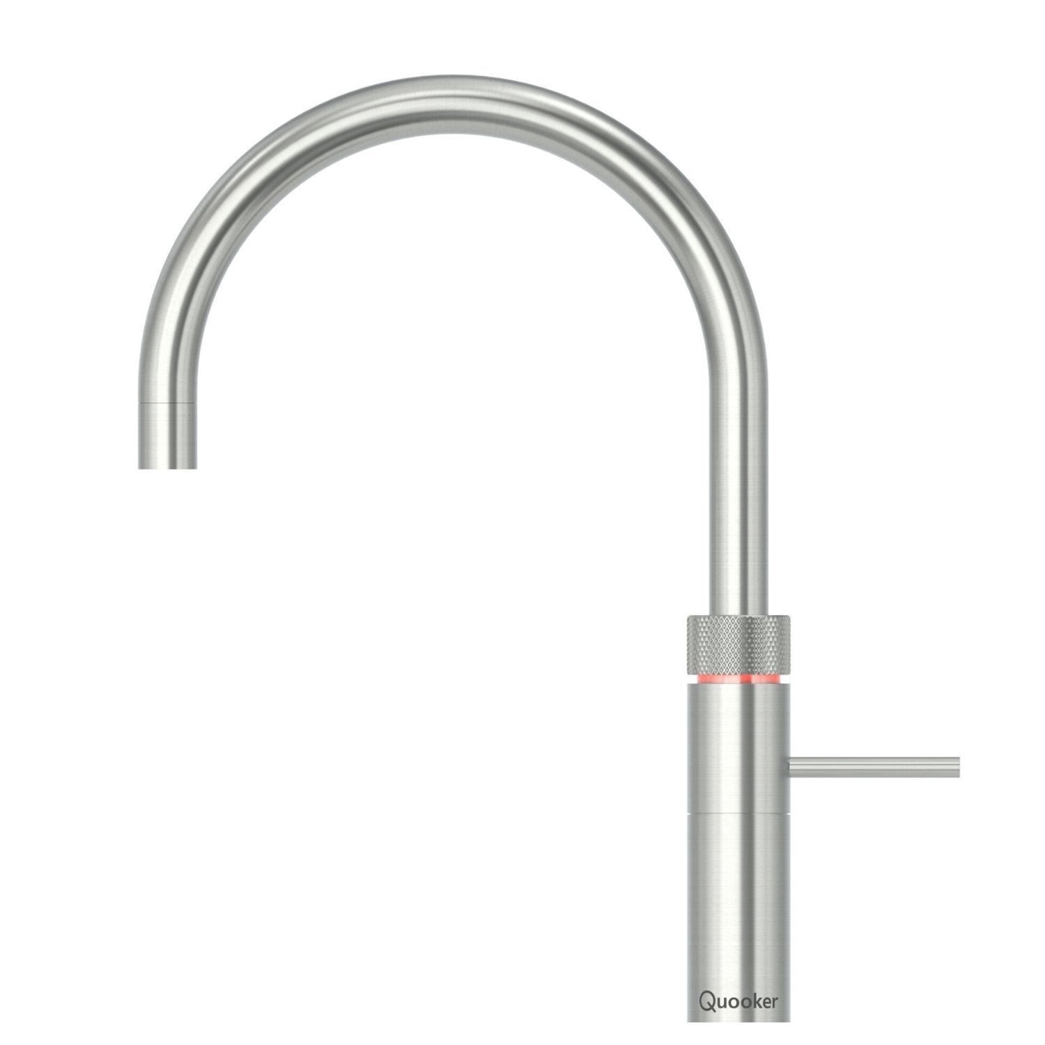 Fusion Instant Boiling Water Tap Round Stainless Steel Combi+ Boiling Water Tank