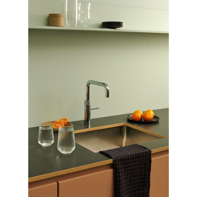 Quooker Fusion Tap Square Chrome + Pro3 3L Boiling Water Tank