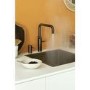 Quooker Fusion Instant Boiling Water Tap Square Patinated Brass + Pro3 3L Boiling Water Tank