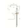 Quooker Fusion Instant Boiling Water Tap Square Stainless Steel + Pro3 3L Boiling Water Tank