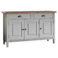 Bronte Grey Oak TV Unit with Cupboards & Drawers - TV's up to 63