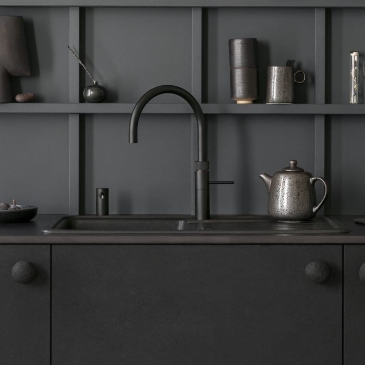 Quooker FXRBLK Flex Instant Boiling Water Tap Black + Pro3 3L Boiling Water Tank