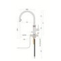 Quooker Flex Instant Boiling Water Tap Black + Pro3 3L Boiling Water Tank