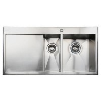 GRADE A3 - Taylor & Moore George 1.5 Bowl Left Hand Drainer Stainless Steel Sink