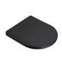 Matt Black Wall Hung Rimless Short Projection Toilet with Soft Close Seat – Verona