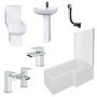 Delta Right Hand L Shaped 1700 Shower Bath Suite
