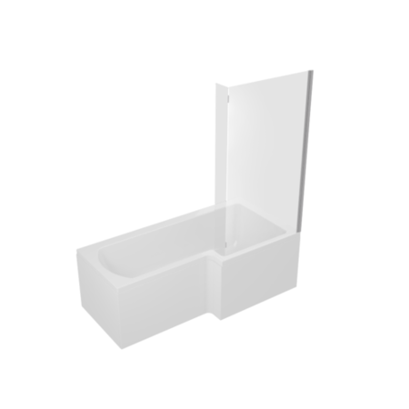 Delta Right Hand L Shaped 1700 Shower Bath Suite