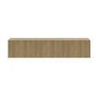 Multifunctional Oak Ribbed Floating TV Unit - TV's up to 75" - Hazel