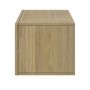 Multifunctional Small Oak Ribbed Floating TV Unit - TV's up to 55" - Hazel