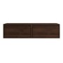 Small Walnut Floating Wall Mounted TV Stand - TV's up to 55" - Hiro