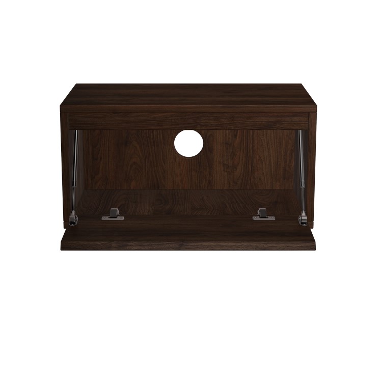 Wide Walnut Floating Bedside Table with Storage - Hiro