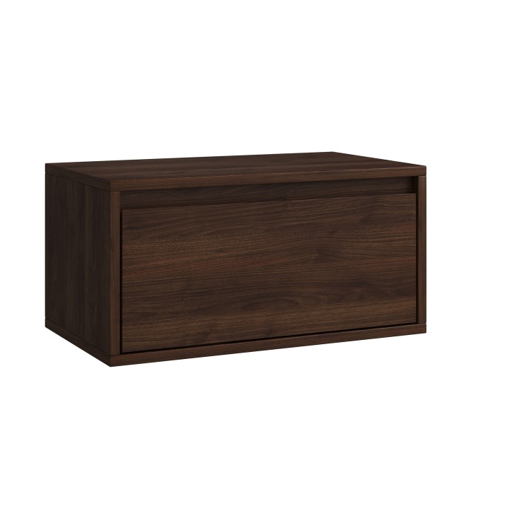 Walnut Floating Wall Mounted TV Stand - TV's up to 75" - Hiro