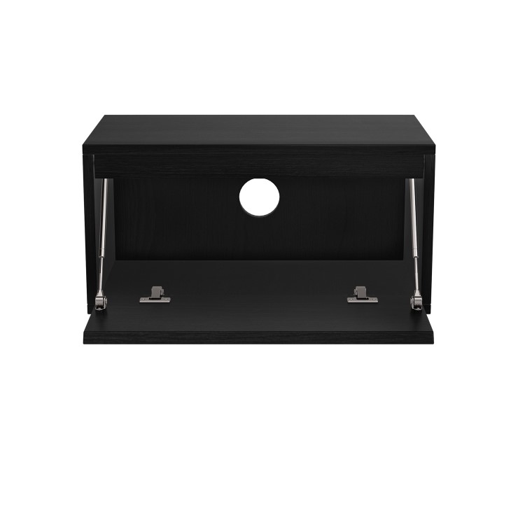 Small Black Floating Wall Mounted TV Stand - TV's up to 55" - Hiro