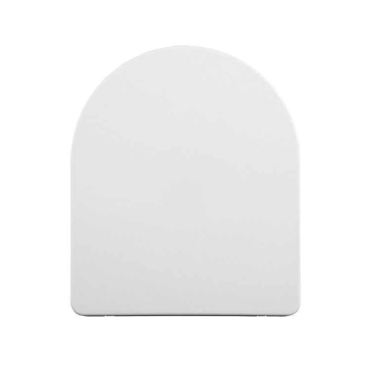 White Round Toilet Seat with Soft Close and Quick Release - Roma