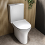 Close Coupled Rimless Open Back Toilet with Soft Close Seat - Indiana