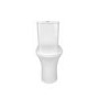 Close Coupled Rimless Open Back Toilet with Soft Close Seat - Indiana