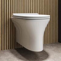 Wall Hung Rimless Toilet with Soft Close Seat - Indiana Wall Hung Rimless Toilet with Soft Close Seat - Indiana